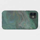 Coques Case-Mate iPhone Jade 2 Vert Profond Abstrait (Dos (Horizontal))