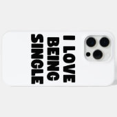 Coques Case-Mate iPhone J'adore être célibataire (Verso (horizontal))