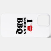 Coques Case-Mate iPhone J'adore le BBQ coréen (고기구이) (Verso (horizontal))