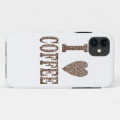 Coques Case-Mate iPhone J'adore le café (Dos (Horizontal))