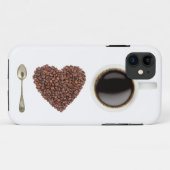 Coques Case-Mate iPhone J'adore le café (Dos (Horizontal))