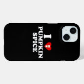 Coques Case-Mate iPhone J'adore le goût de citrouille (Verso (horizontal))