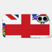 Coques Case-Mate iPhone J'adore le Royaume-Uni | Impression d'art Nuage Mo (Verso (horizontal))