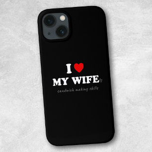 Case-Mate iPhone Case J'adore les sandwichs de My Wife