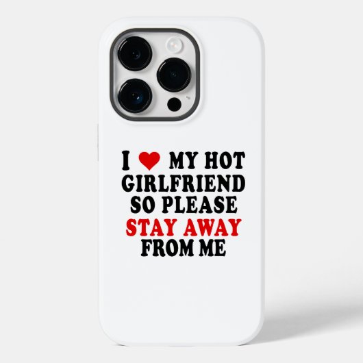 COQUES Case-Mate iPhone J'ADORE MA PETITE AMIE CHAUDE SI LOIN DE MOI (Verso)