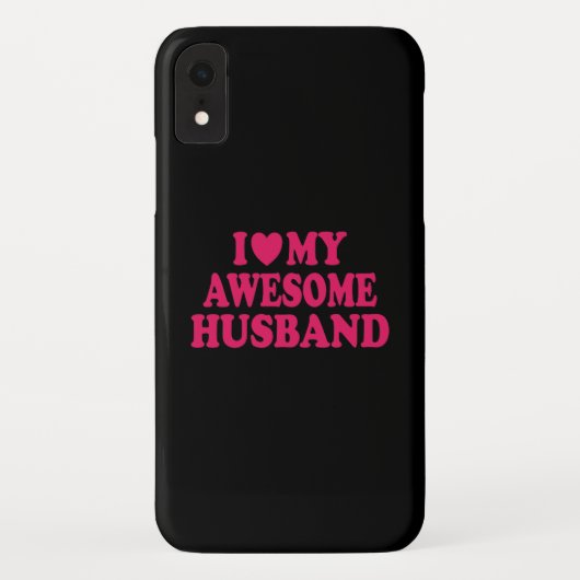 Coques Case-Mate iPhone J'adore mon mari génial (Dos)