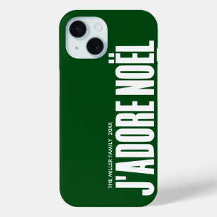 Coque Pour iPhone 15 J'adore Noël !