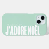Coques Case-Mate iPhone J'adore Noël ! (Verso (horizontal))
