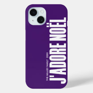 Coque Pour iPhone 15 J'adore Noël !