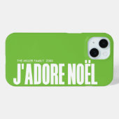 Coques Case-Mate iPhone J'adore Noël ! (Verso (horizontal))