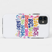 Coques Case-Mate iPhone J'adore rock'n roll (Dos (Horizontal))