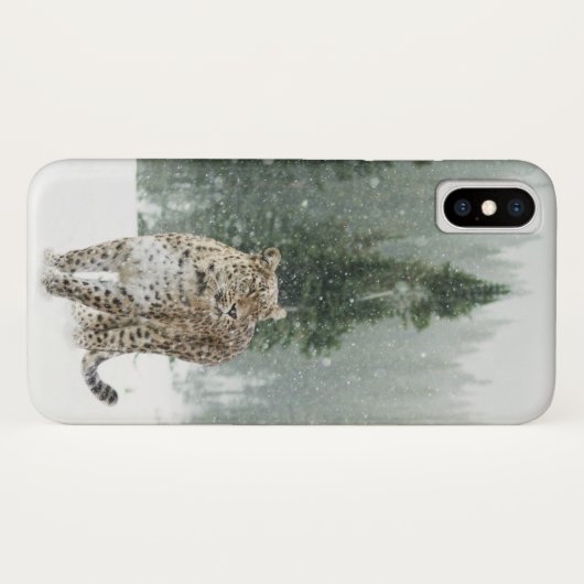 Coques Case-Mate iPhone Jaguar dans la neige (Dos (Horizontal))