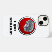 Coques Case-Mate iPhone J'ai des cerveaux ! (Verso (horizontal))