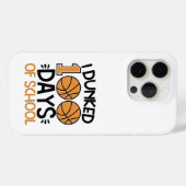 Coques Case-Mate iPhone J'ai Dunked 100 Days of School Basketball Player (Verso (horizontal))
