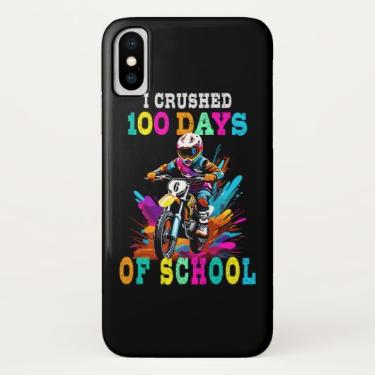 Coques Case-Mate iPhone J'ai écrasé 100 jours d'école Motocross (Dos)
