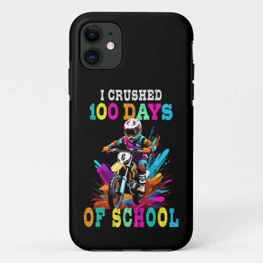 Coques Case-Mate iPhone J'ai écrasé 100 jours d'école Motocross (Dos)