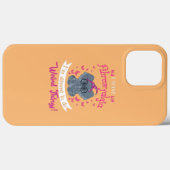 Coques Case-Mate iPhone J'Ai Fibromyalgie Sensibilisation à un joli élépha (Verso (horizontal))