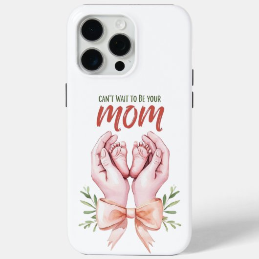 Coques Case-Mate iPhone J'ai hâte d'être ta maman (Verso)