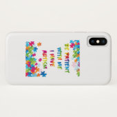 Coques Case-Mate iPhone J'ai la sensibilisation sur l'autisme (Dos (Horizontal))