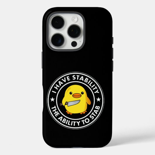 Coques Case-Mate iPhone J'Ai La Stabilité De Stab Funny (Verso)