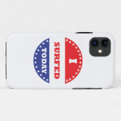 Coques Case-Mate iPhone J'ai surfé aujourd'hui (Dos (Horizontal))