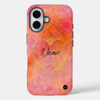 J'ai téléphone Case Heart Mélange de couleurs de f