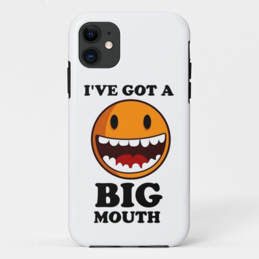 COQUES Case-Mate iPhone "J'AI UNE GRANDE BOUCHE" VISAGE (Dos)