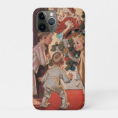 Coques Case-Mate iPhone J'Ai Vu Maman Baiser Santa Claus Antique (Dos)