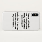 Coques Case-Mate iPhone J'ai vu une fille texter (Dos (Horizontal))