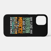 Coques Case-Mate iPhone J'Aime Bourbon Et Mon Cadeau Moto (Verso (horizontal))