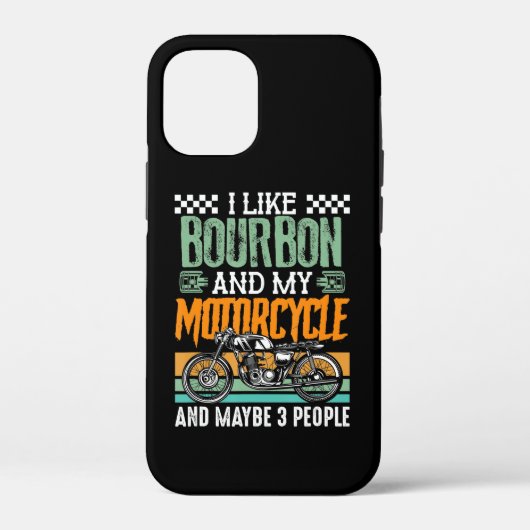 Coques Case-Mate iPhone J'Aime Bourbon Et Mon Cadeau Moto (Verso)
