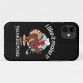 Coques Case-Mate iPhone J'AIME ÇA MOIST BON THANKSGIVING drôle dinde (Dos (Horizontal))