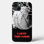 Coques Case-Mate iPhone J'Aime Ce Jeu Basketball (Verso)