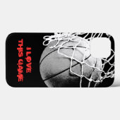 Coques Case-Mate iPhone J'Aime Ce Jeu Basketball (Verso (horizontal))