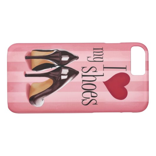 Coques Case-Mate iPhone J'aime des chaussures (Dos (Horizontal))
