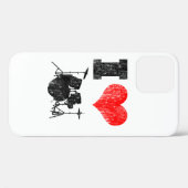 Coques Case-Mate iPhone J'aime des tambours affligés (Verso (horizontal))