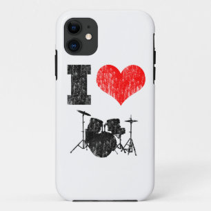Coque iPhone 11 J'aime des tambours affligés