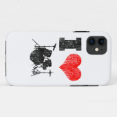 Coques Case-Mate iPhone J'aime des tambours affligés (Dos (Horizontal))