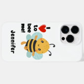 Coques Case-Mate iPhone j'aime être moi nom personnalisé blanc (Verso (horizontal))