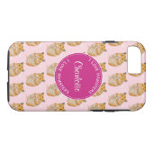 Coques Case-Mate iPhone J'aime Hamsters Motif Hamster Rose (Dos (Horizontal))