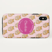 Coques Case-Mate iPhone J'aime Hamsters Motif Hamster Rose (Dos (Horizontal))