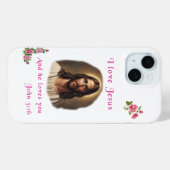 Coques Case-Mate iPhone J'aime Jésus (Verso (horizontal))