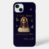 Coques Case-Mate iPhone J'aime Jésus (Verso)