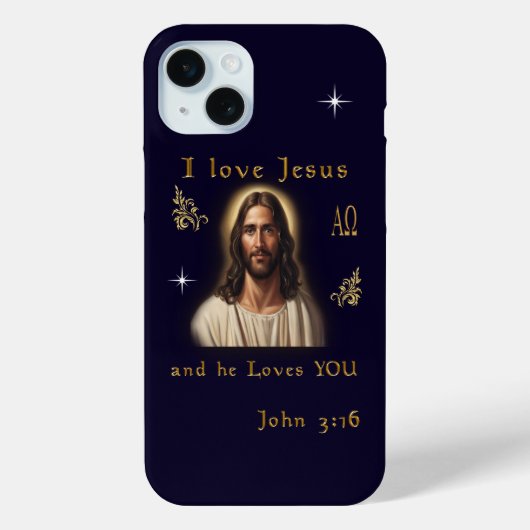 Coques Case-Mate iPhone J'aime Jésus (Verso)
