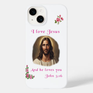 Coque Pour iPhone 14 J'aime Jésus