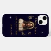 Coques Case-Mate iPhone J'aime Jésus (Verso (horizontal))