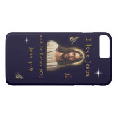 Coques Case-Mate iPhone J'aime Jésus (Dos (Horizontal))