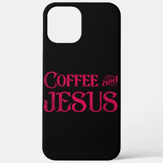 Coques Case-Mate iPhone J'aime Jésus & Café (Verso)