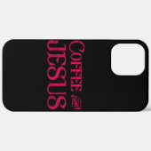 Coques Case-Mate iPhone J'aime Jésus & Café (Verso / Droite)