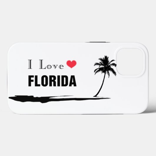 Coques Case-Mate iPhone J'aime la Floride (Verso (horizontal))